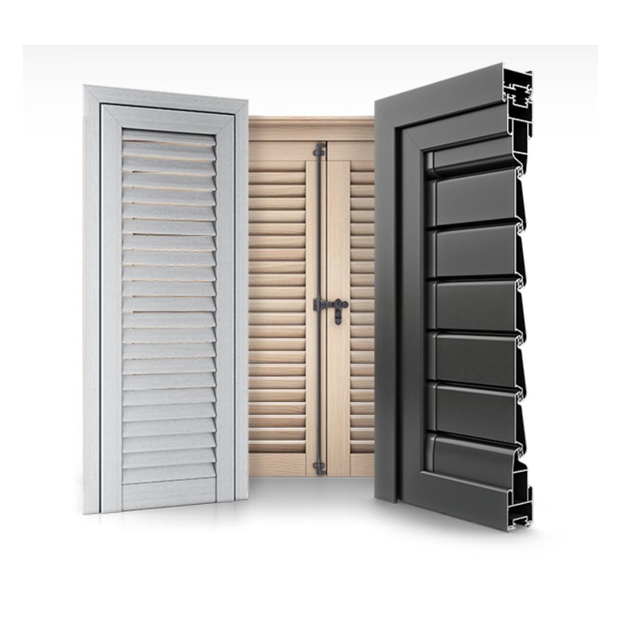 Volets battants aluminium bois et acier